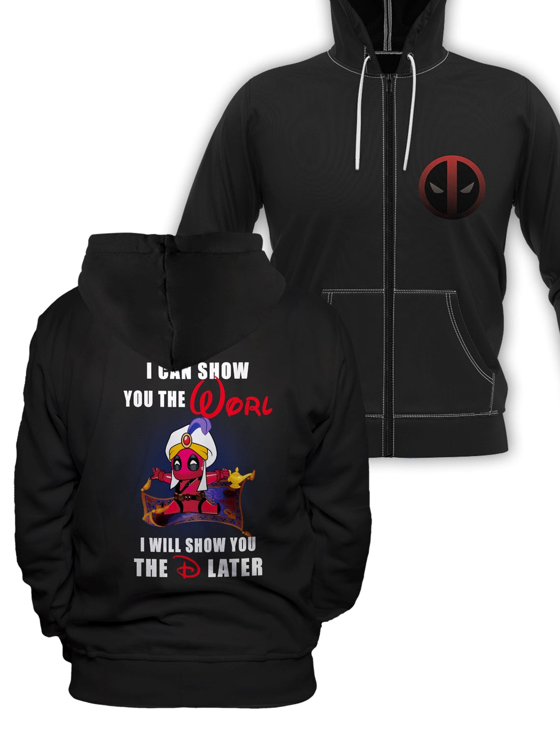 Fandomaniax - A Whole New Worl Unisex Zipped Hoodie