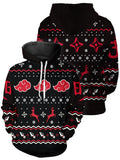 Fandomaniax - Akatsuki Christmas Unisex Pullover Hoodie