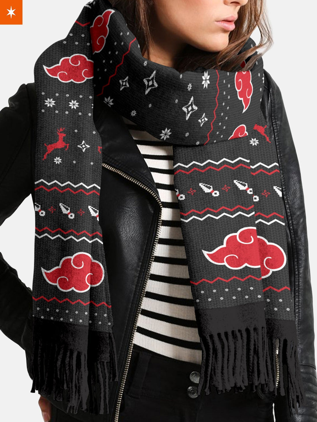 Fandomaniax - [Buy 1 Get 1 SALE] Akatsuki Christmas Wool Scarf