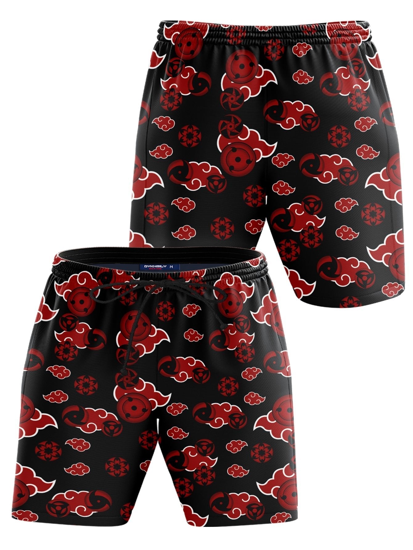 Fandomaniax - Akatsuki Sharingan Beach Shorts