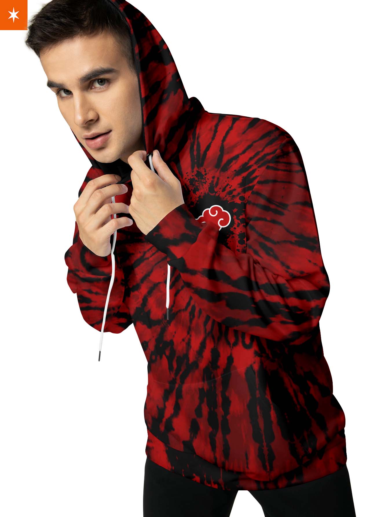 Fandomaniax - Akatsuki Tie Dye Unisex Pullover Hoodie