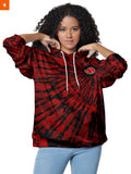 Fandomaniax - Akatsuki Tie Dye Unisex Pullover Hoodie