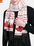 Fandomaniax - Akatsuki White Christmas Wool Scarf