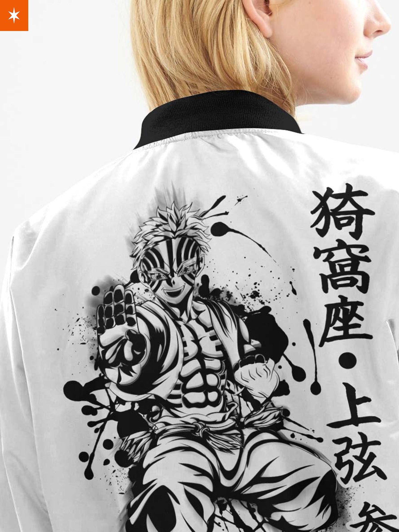 Fandomaniax - Akaza B&W Bomber Jacket