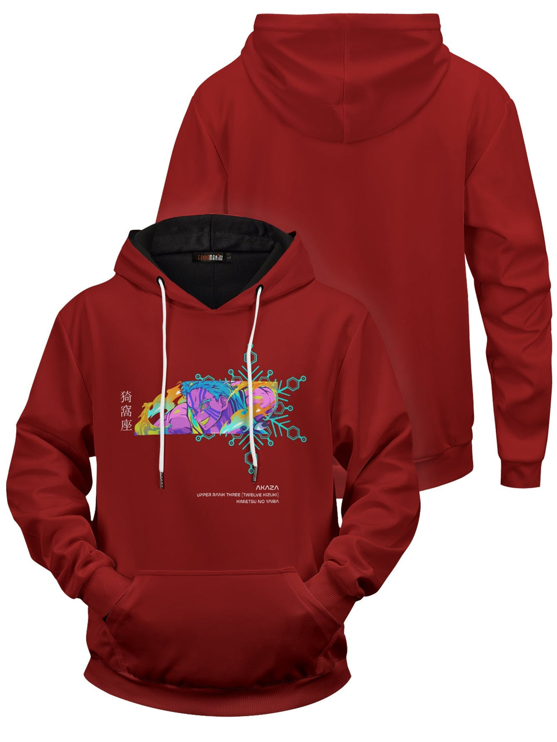 Fandomaniax - Akaza Psych Unisex Pullover Hoodie