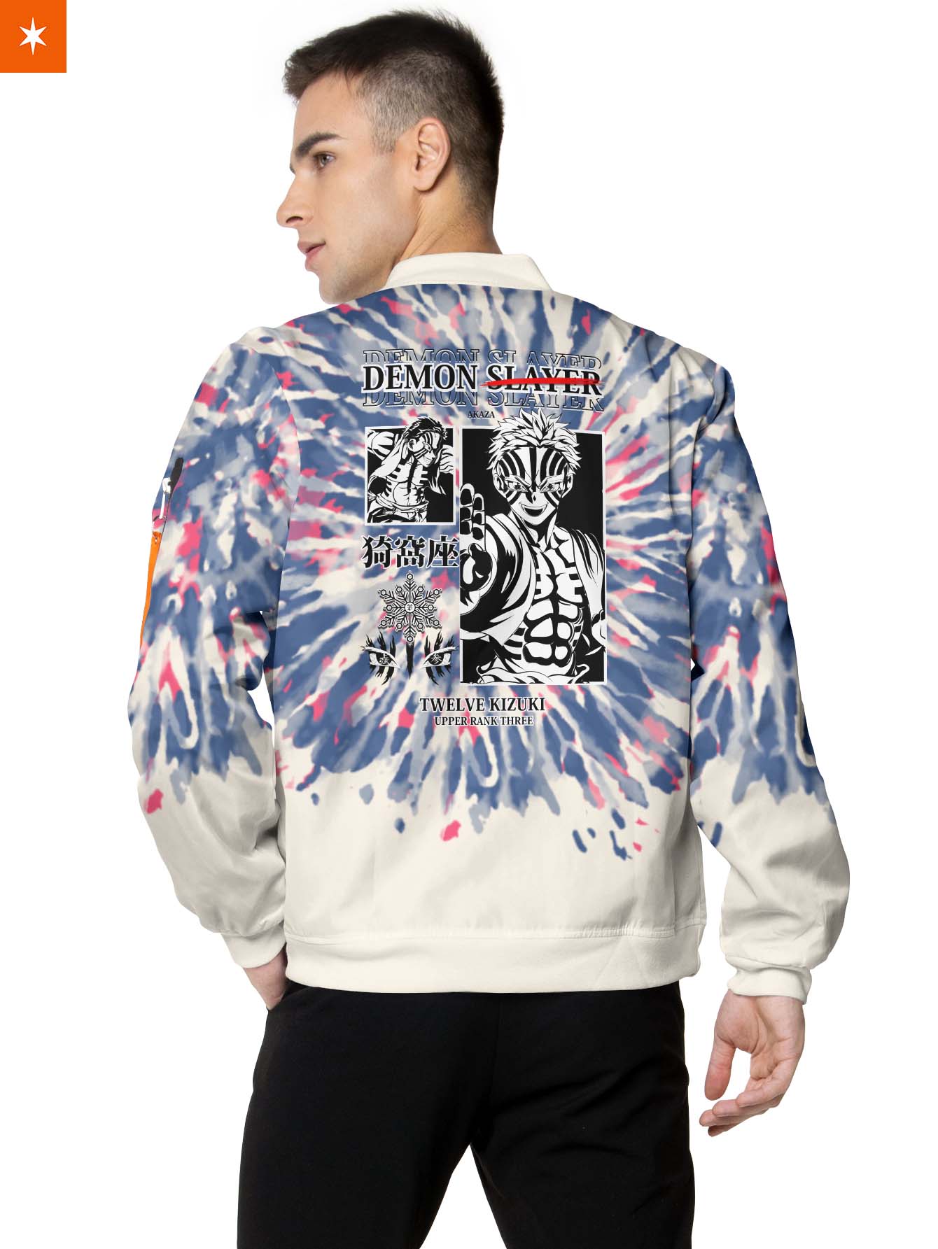 Fandomaniax - Akaza Tie Dye Bomber Jacket