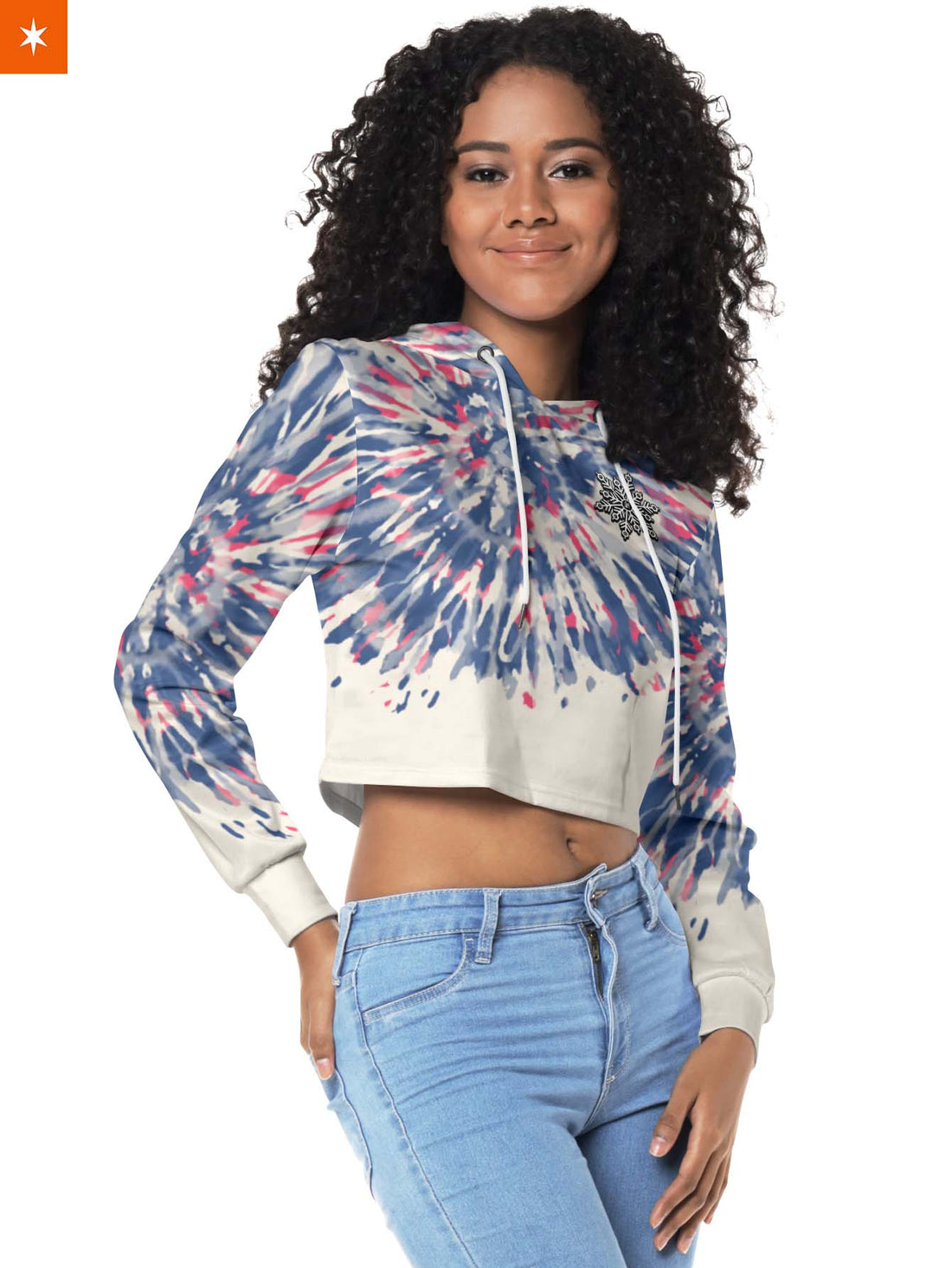 Fandomaniax - Akaza Tie Dye Cropped Hoodie