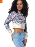 Fandomaniax - Akaza Tie Dye Cropped Hoodie