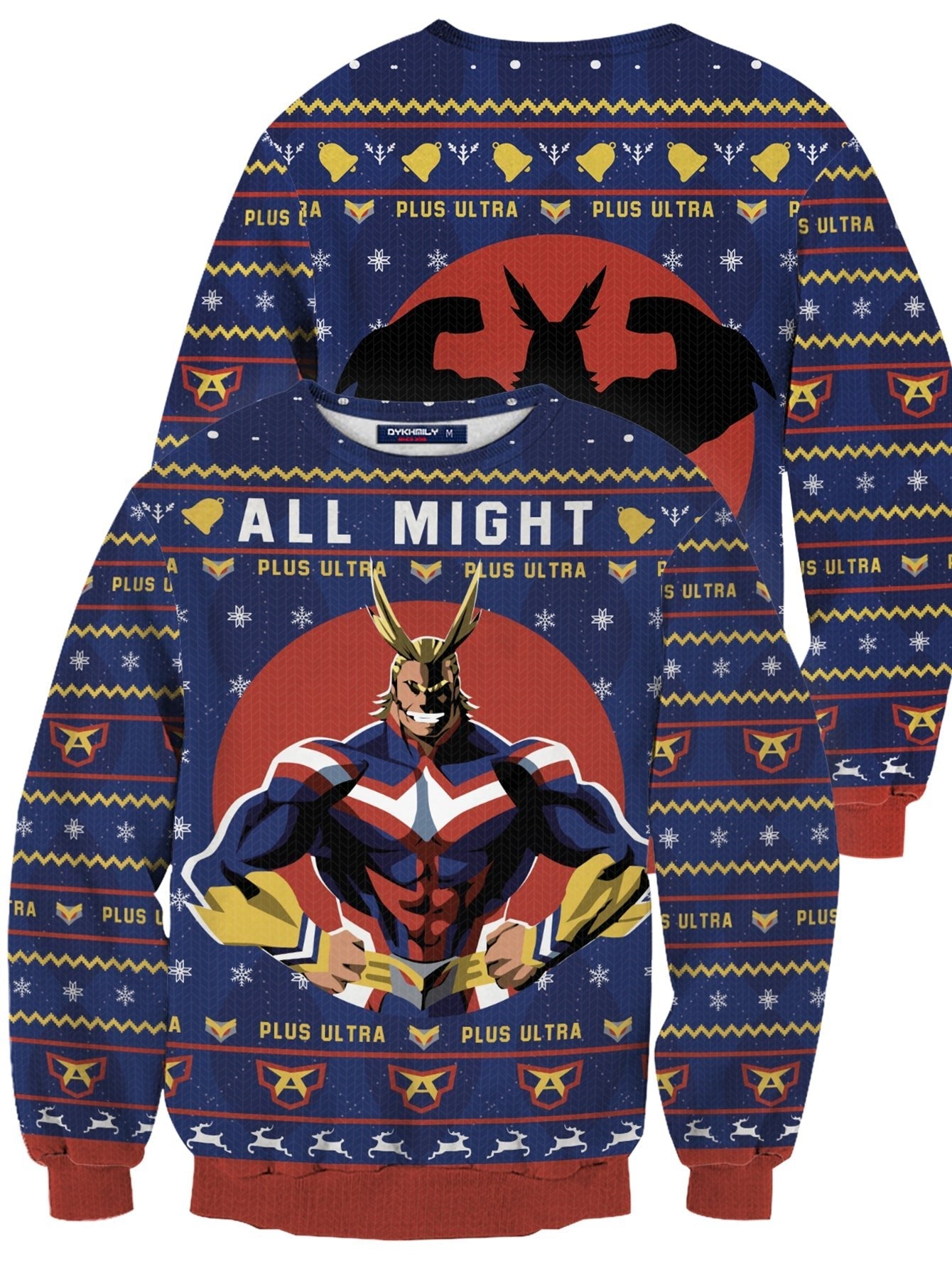 Fandomaniax - All Might Christmas Unisex Wool Sweater