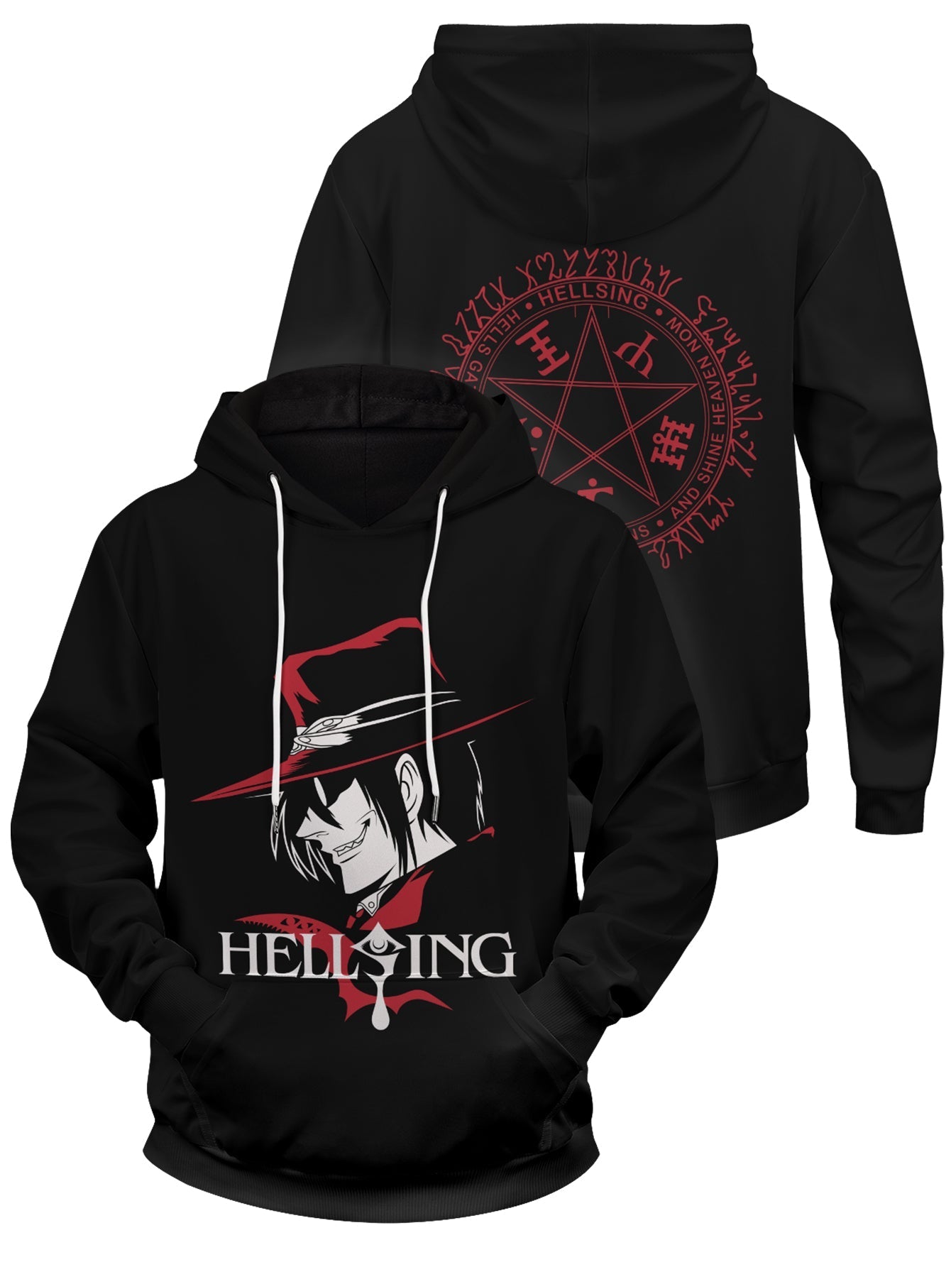 Fandomaniax - Alucard Hellsing Unisex Pullover Hoodie