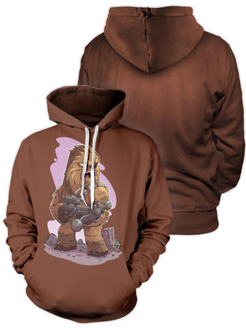 Fandomaniax - Angry Chewie Unisex Pullover Hoodie