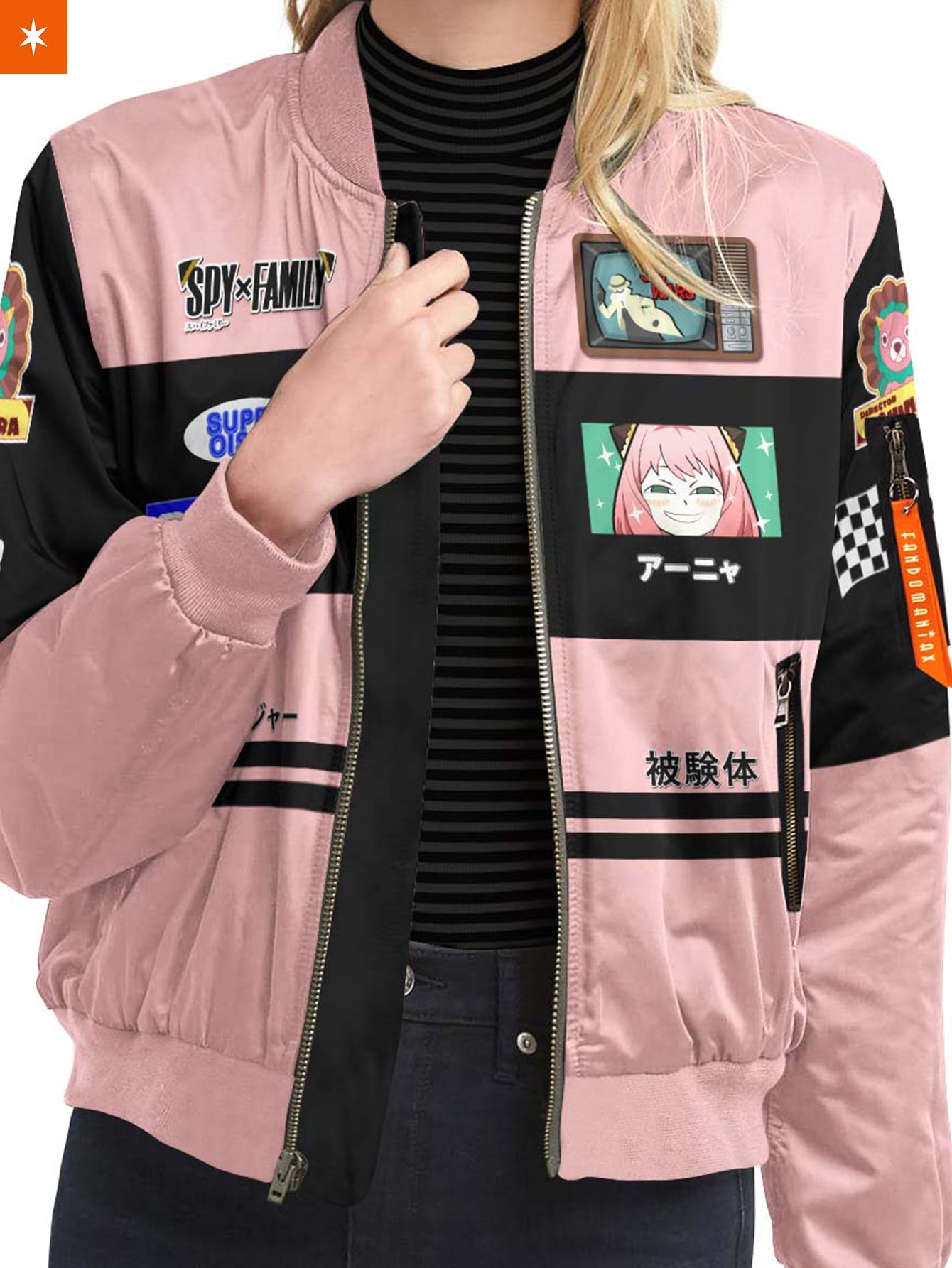 Fandomaniax - [Buy 1 Get 1 SALE] Anya Jersey Bomber Jacket