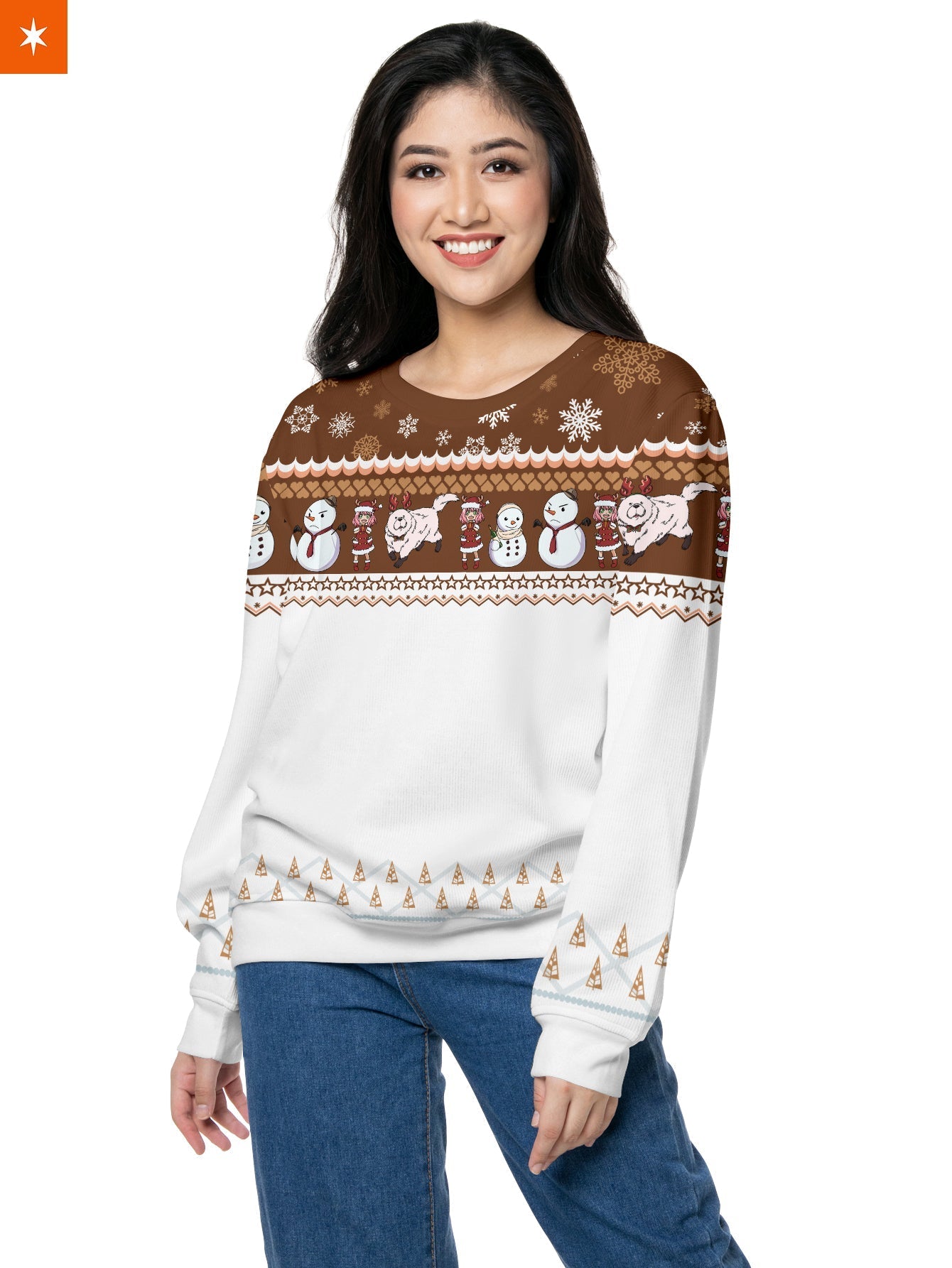 Fandomaniax - Anya Snowy Unisex Wool Sweater