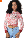 Fandomaniax - Anya Tie Dye Cropped Hoodie