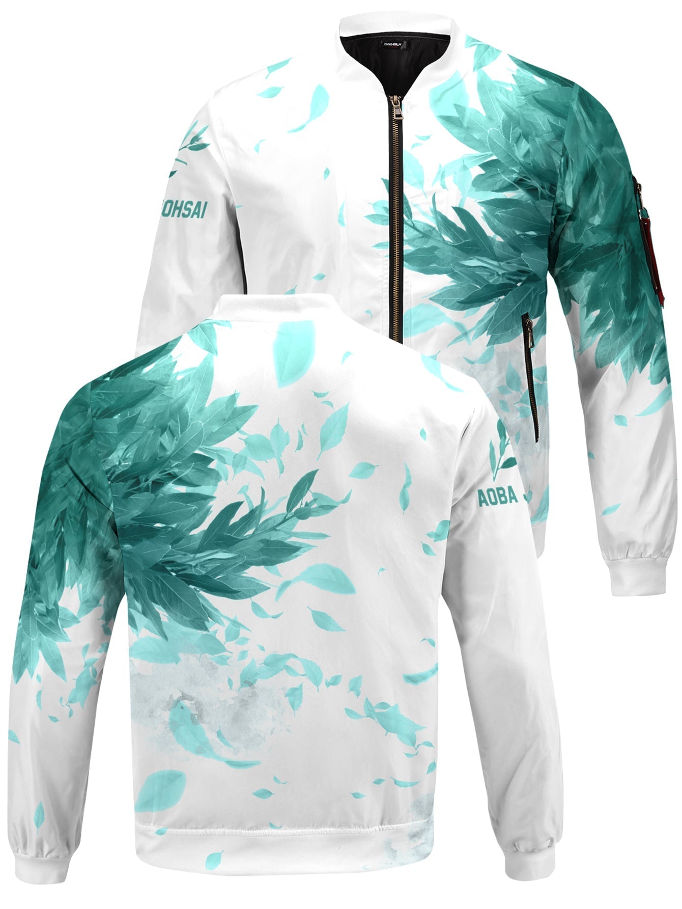 Fandomaniax - Aoba Johsai Green Leaf Bomber Jacket