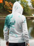 Fandomaniax - Aoba Johsai Green Leaf Unisex Zipped Hoodie