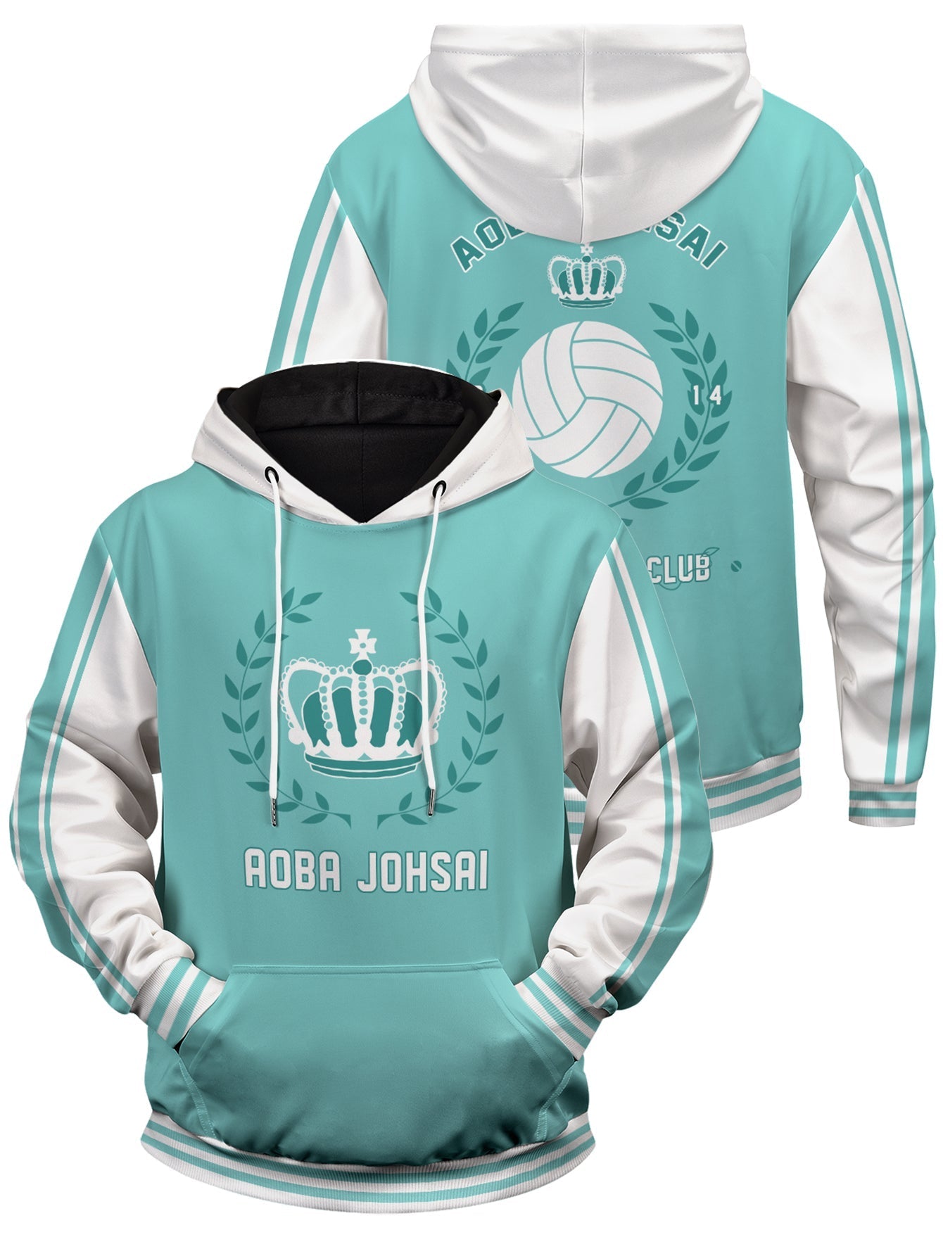 Fandomaniax - Aoba Johsai Jersey Unisex Pullover Hoodie