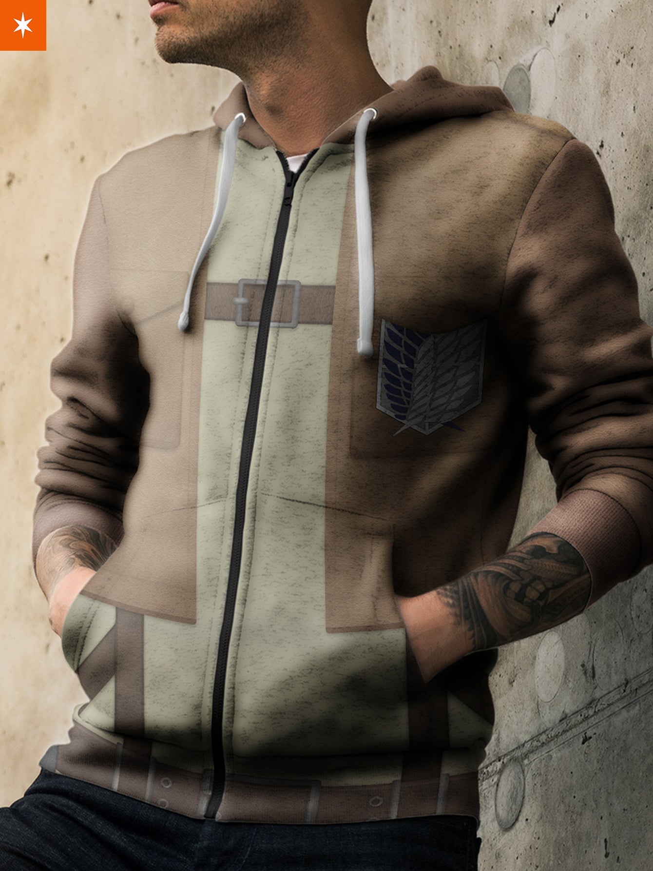 Fandomaniax - AOT Scout Regiment Unisex Zipped Hoodie