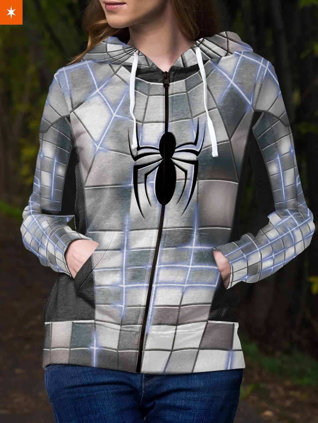 Fandomaniax - Armor Spidey Unisex Zipped Hoodie