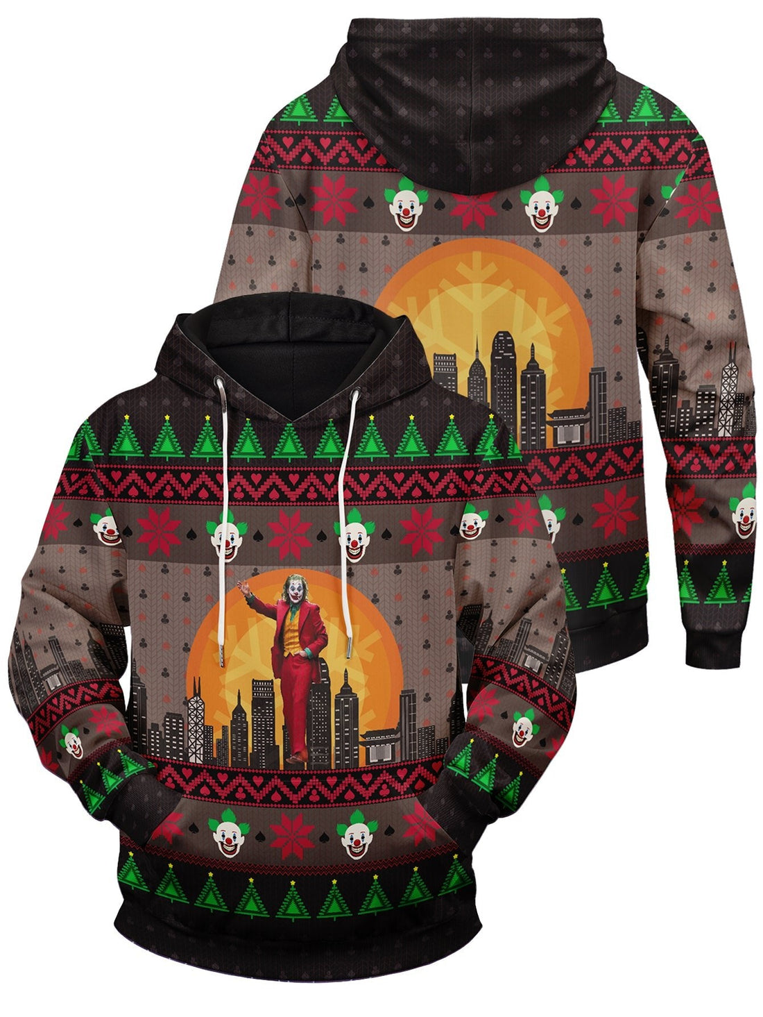 Fandomaniax - Arthur Fleck Christmas Unisex Pullover Hoodie