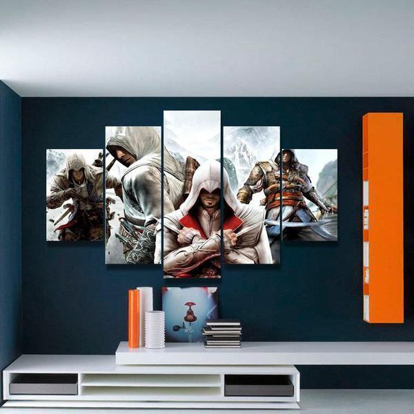 Fandomaniax - Assassin's Creed Black Flag 5 Piece Canvas