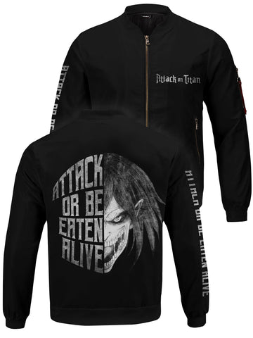 Fandomaniax - Attack Or Be Eaten Alive Bomber Jacket