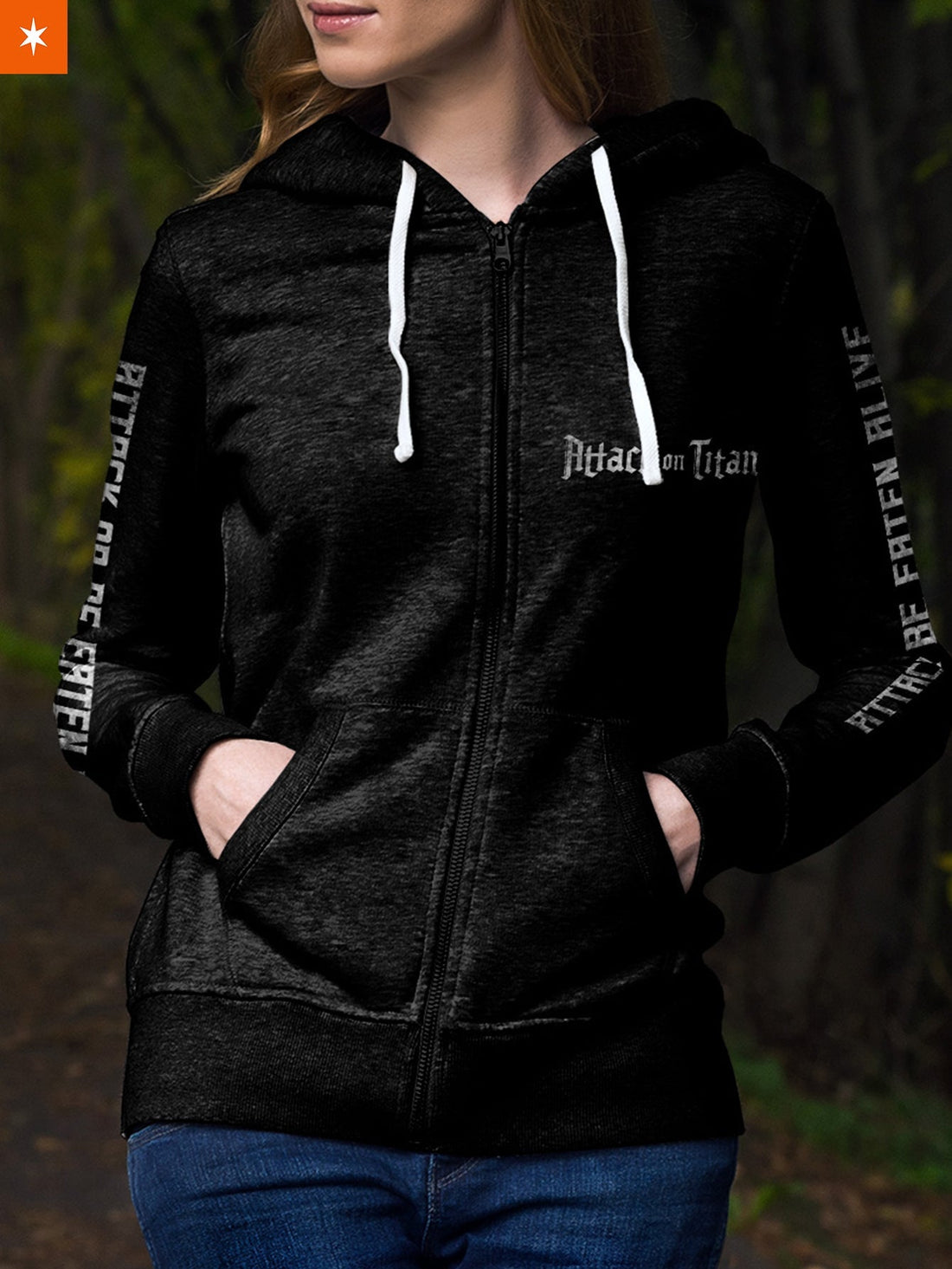 Fandomaniax - Attack Or Be Eaten Alive Unisex Zipped Hoodie