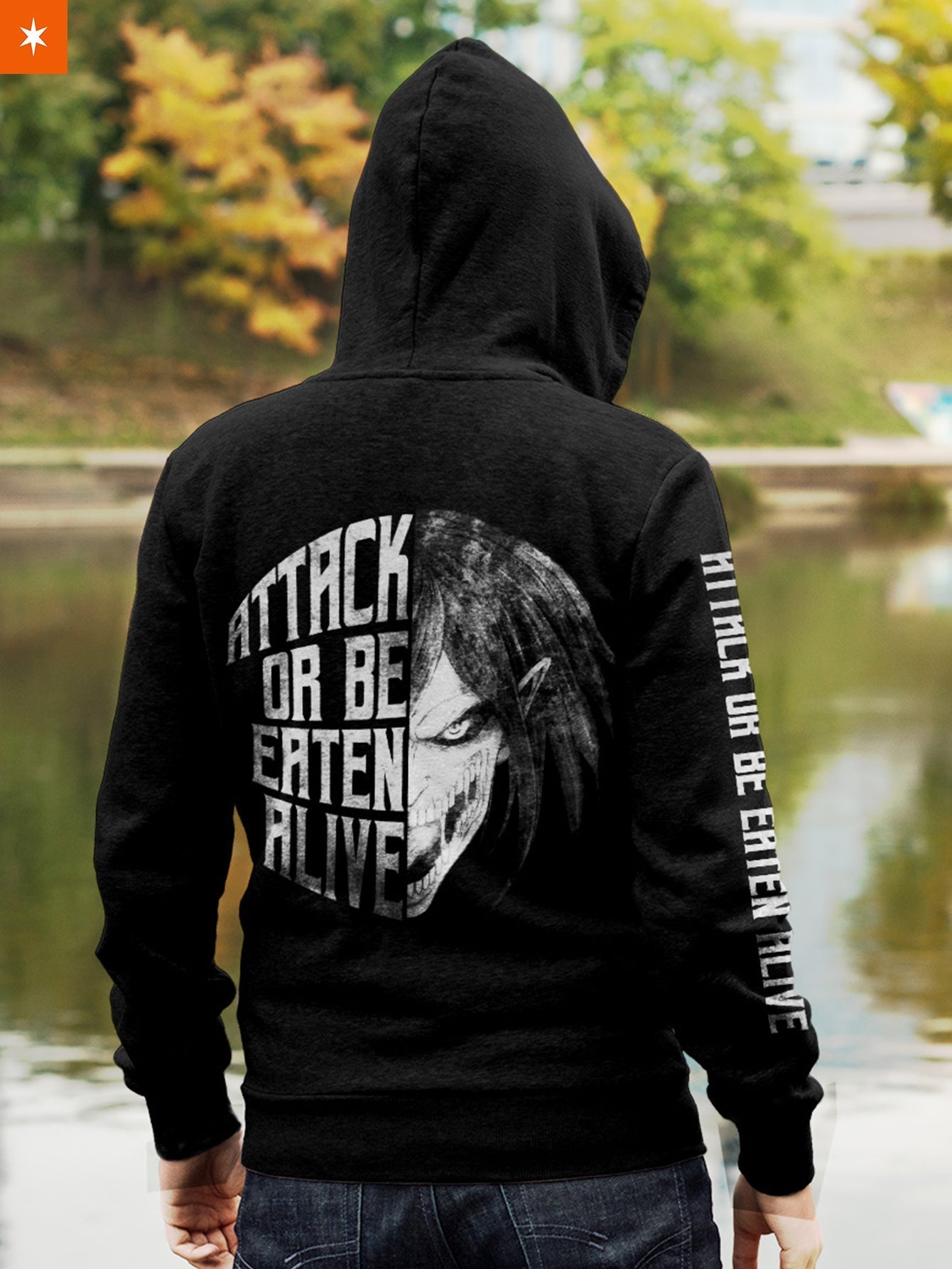 Fandomaniax - Attack Or Be Eaten Alive Unisex Zipped Hoodie