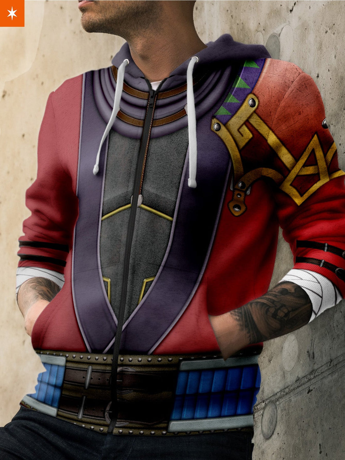 Fandomaniax - Auron Unisex Zipped Hoodie