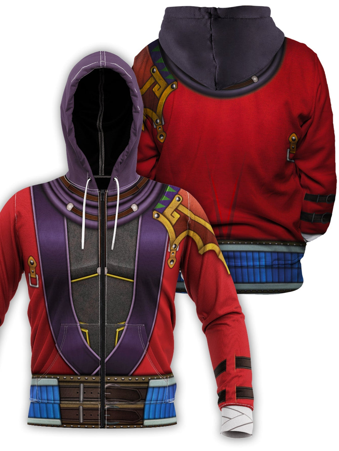 Fandomaniax - Auron Unisex Zipped Hoodie