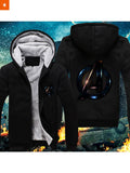 Fandomaniax - Avengers Symbol Velvet Hoodie