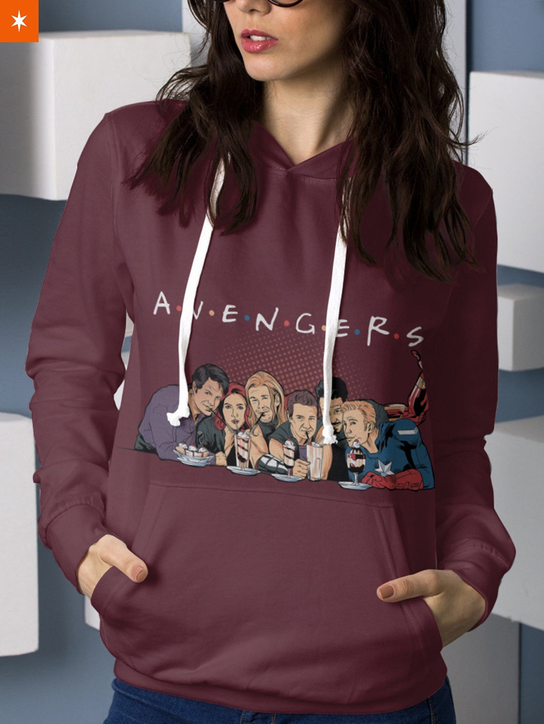 Fandomaniax - A.V.E.N.G.E.R.S Unisex Pullover Hoodie