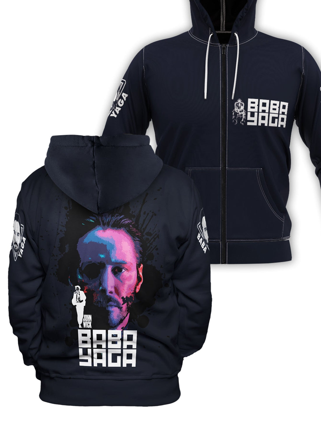 Fandomaniax - Baba Yaga Unisex Zipped Hoodie