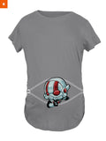 Fandomaniax - Baby Ant Man Peeking Maternity T-Shirt