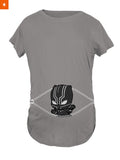 Fandomaniax - Baby Black Panther Peeking Maternity T-Shirt