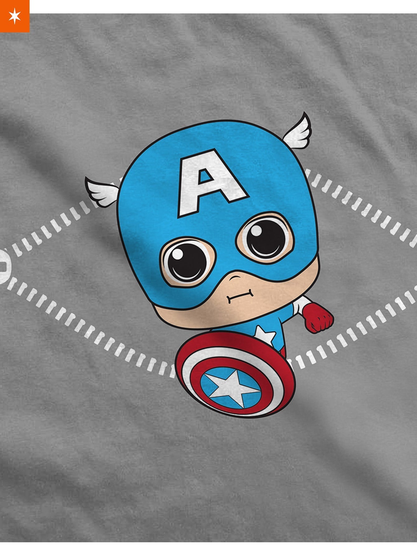 Fandomaniax - Baby Captain America Peeking Maternity T-Shirt