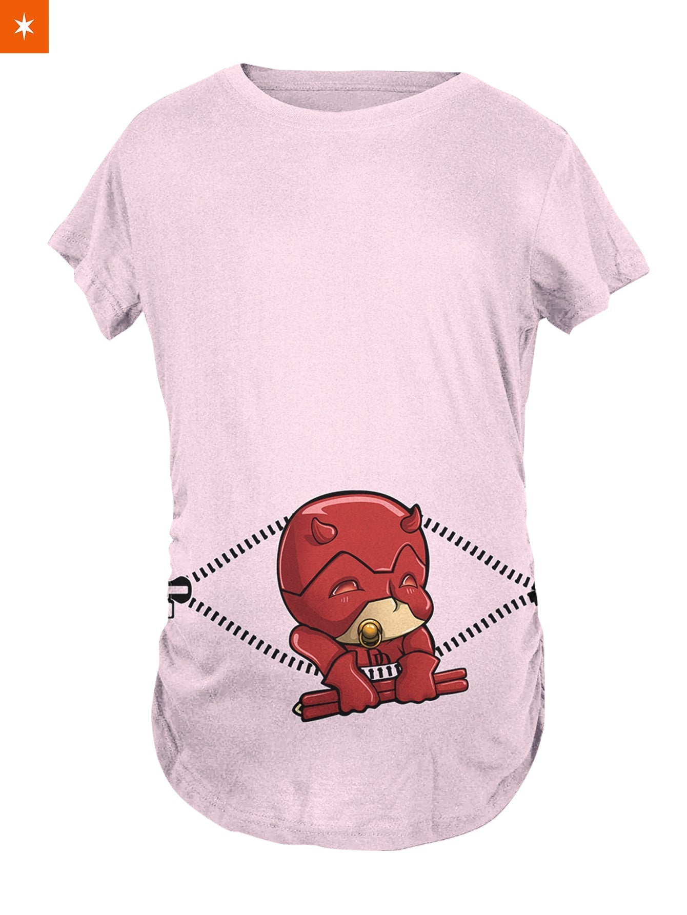 Fandomaniax - Baby Daredevil Peeking Maternity T-Shirt