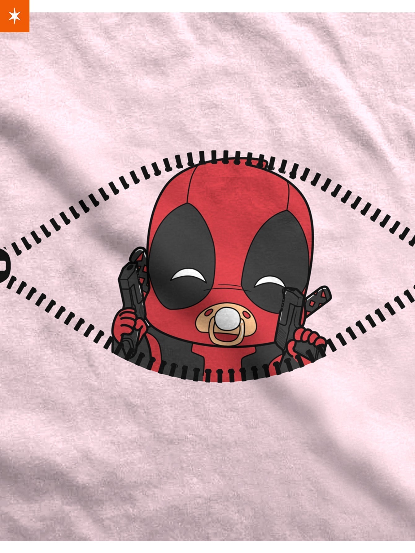 Fandomaniax - Baby Deadpool Peeking Maternity T-Shirt