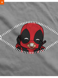 Fandomaniax - Baby Deadpool Peeking Maternity T-Shirt