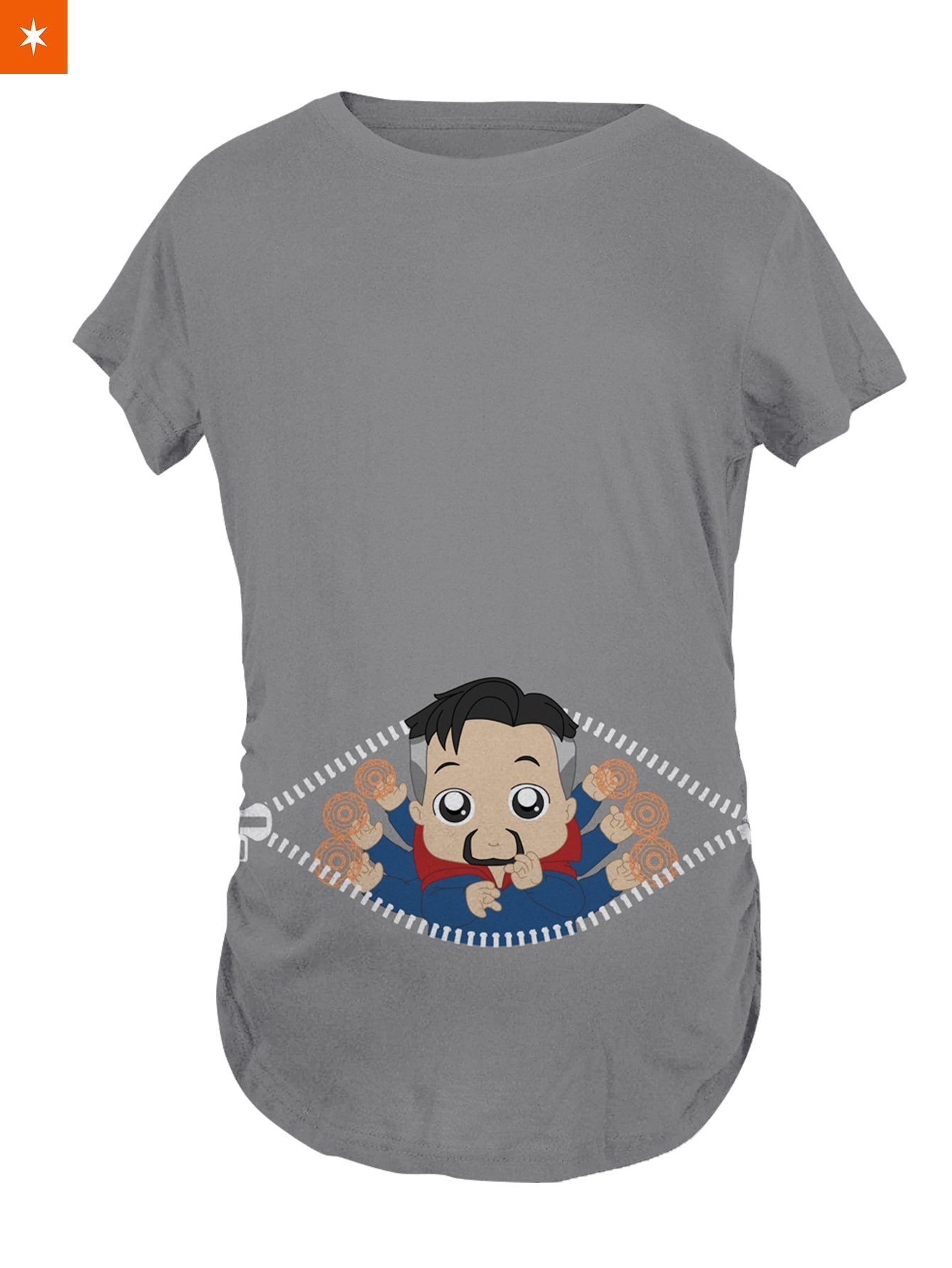 Fandomaniax - Baby Doctor Strange Peeking Maternity T-Shirt