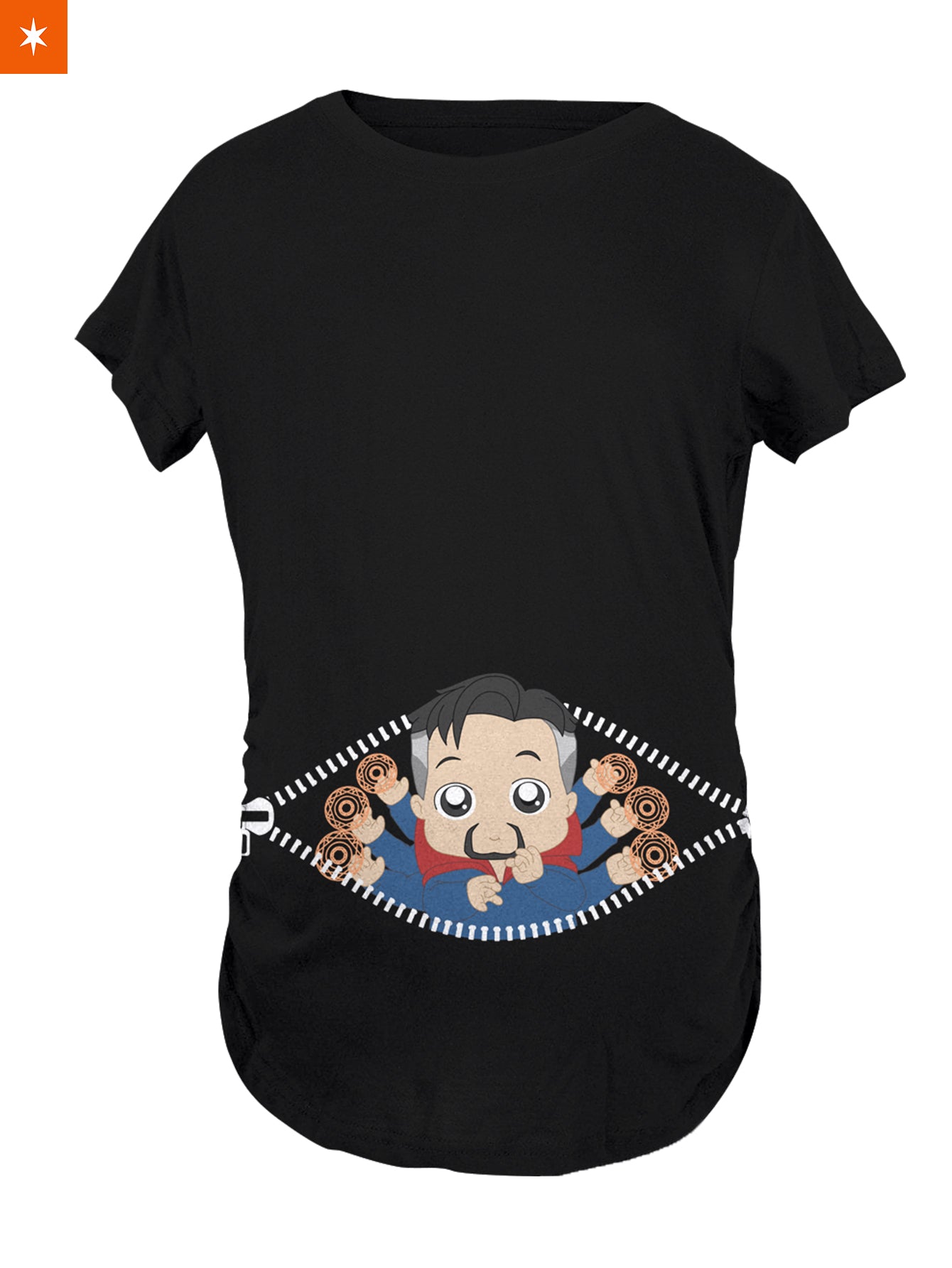 Fandomaniax - Baby Doctor Strange Peeking Maternity T-Shirt