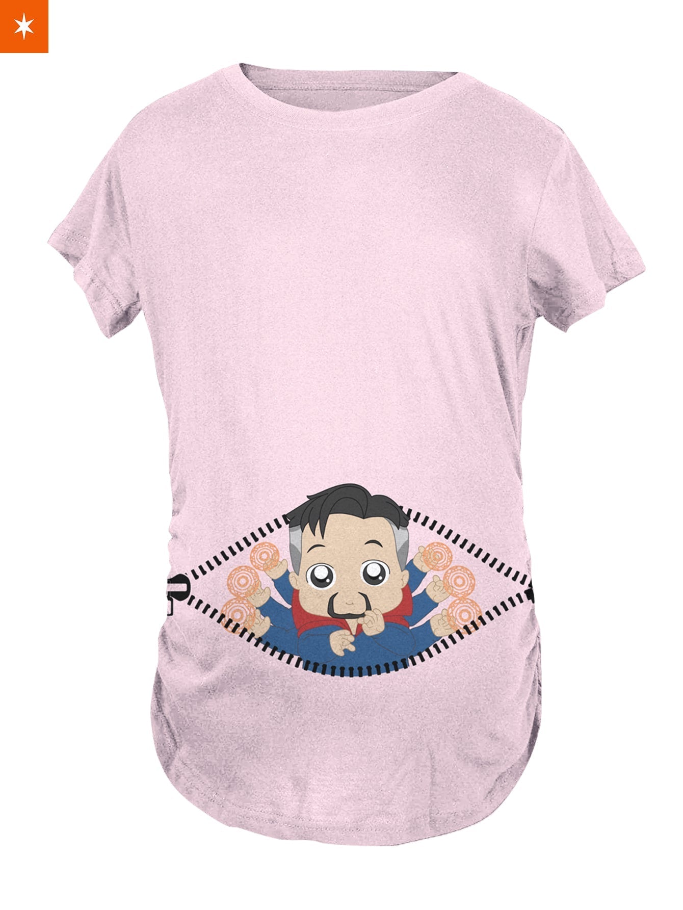 Fandomaniax - Baby Doctor Strange Peeking Maternity T-Shirt