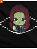 Fandomaniax - Baby Gamora Peeking Maternity T-Shirt