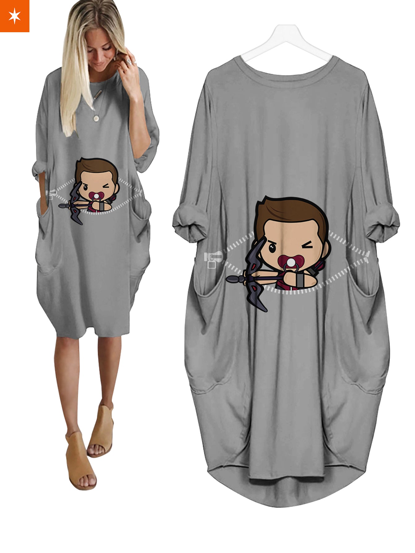 Fandomaniax - Baby Hawkeye Peeking Dress