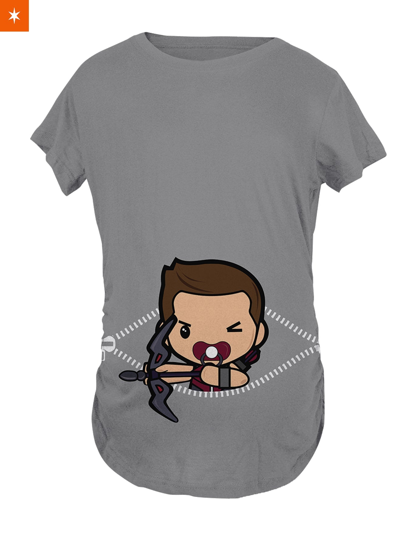 Fandomaniax - Baby Hawkeye Peeking Maternity T-Shirt