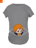 Fandomaniax - Baby Hinata Peeking Maternity T-Shirt