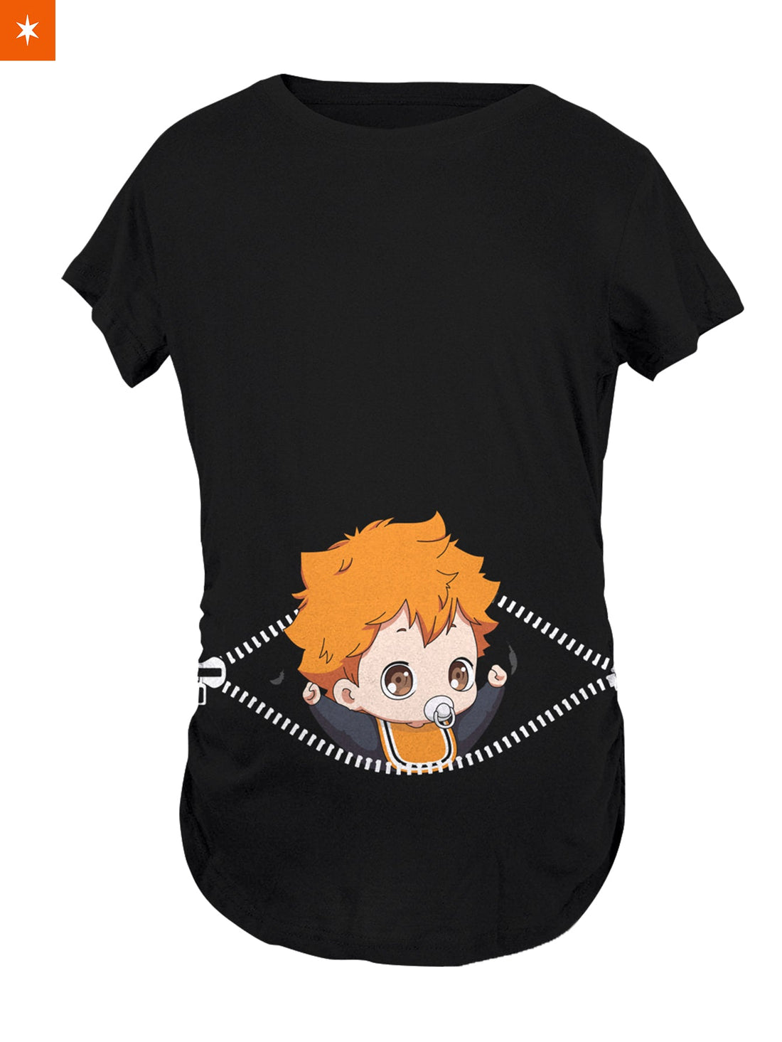 Fandomaniax - Baby Hinata Peeking Maternity T-Shirt