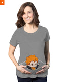 Fandomaniax - Baby Hinata Peeking Maternity T-Shirt