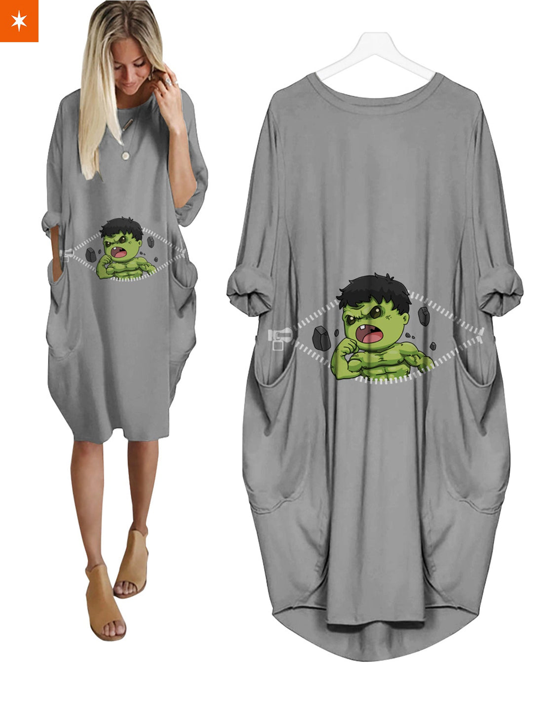 Fandomaniax - Baby Hulk Peeking Dress