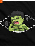 Fandomaniax - Baby Hulk Peeking Maternity T-Shirt